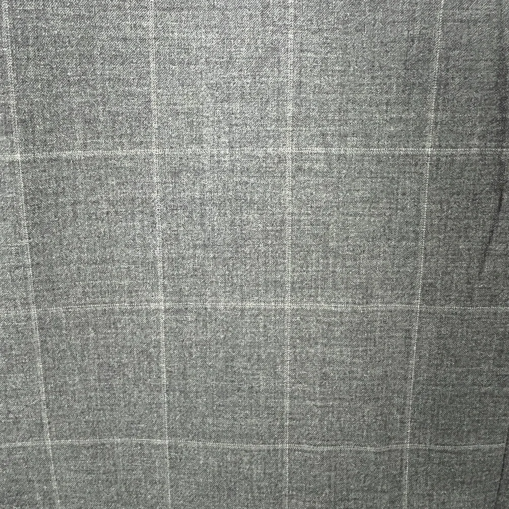 Jos A Bank Executive Sport Coat Suit Jacket Men 46R Gray Windowpane Wool Classic